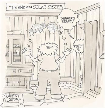 (NEW YORKER) GAHAN WILSON (1930-2019) The End of the Solar System.